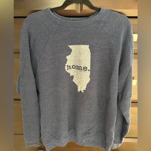 Gray Illinois Home Sweatshirt